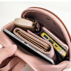 Women PU Leather Backpack for Teenager Girls Small Ladies School