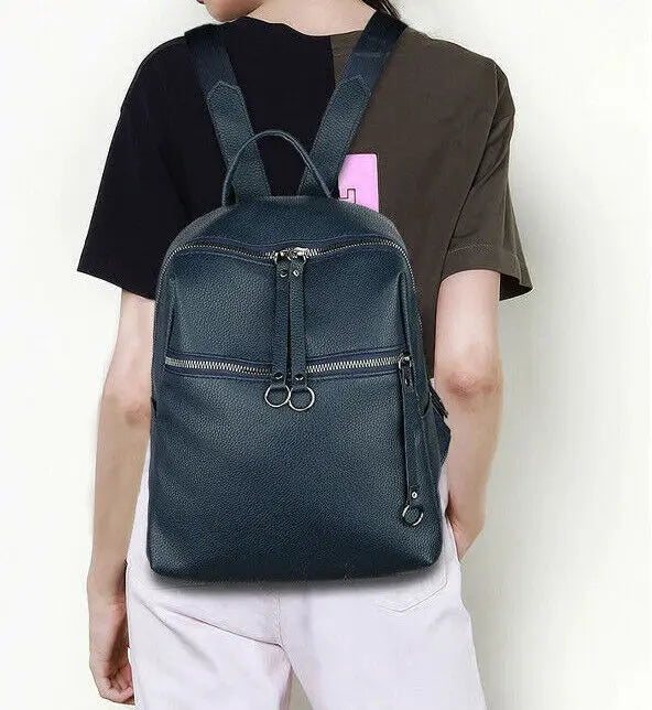 Women PU Leather Backpacks Mini Travel Rucksack Handbags School Bag