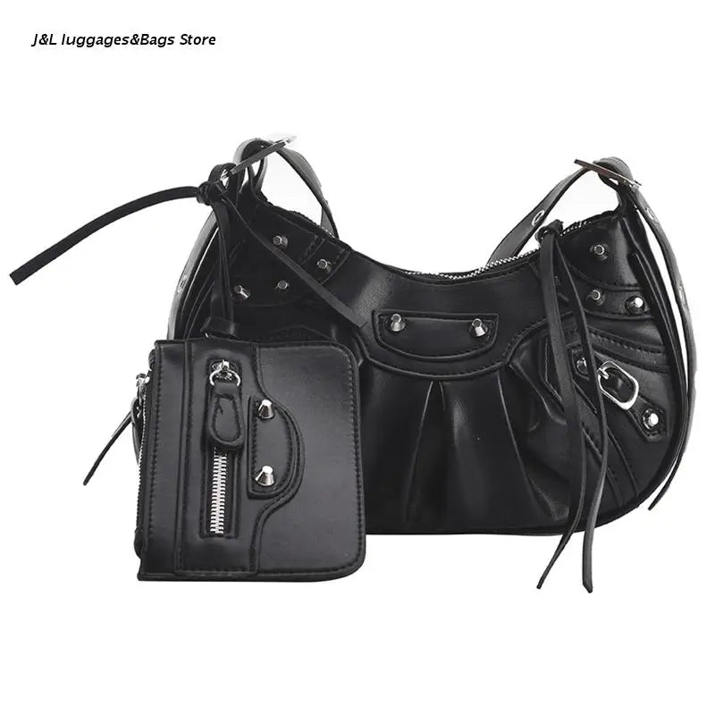 Vintage Style Women PU Leather Shoulder Bag Small Satchel