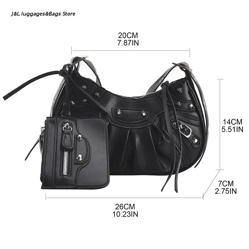 Vintage Style Women PU Leather Shoulder Bag Small Satchel
