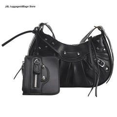 Vintage Style Women PU Leather Shoulder Bag Small Satchel