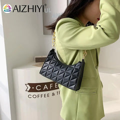 Women PU Leather Chain Messenger Bags Retro Female Single Shoulder Bags