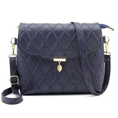 Women PU Leather Flap Handbag Small Leaf Pendant Shoulder Bag Crossbody