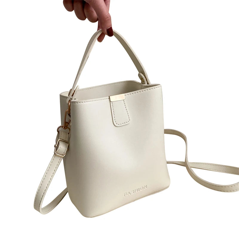 Women PU Leather Handbag Casual Tote Bag Lady Messenger Shoulder Bag