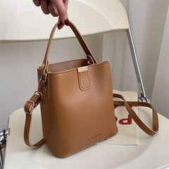 Women PU Leather Handbag Casual Tote Bag Lady Messenger Shoulder Bag