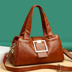 Vintage PU Leather Women Handbag Soft Crossbody Shoulder Bag