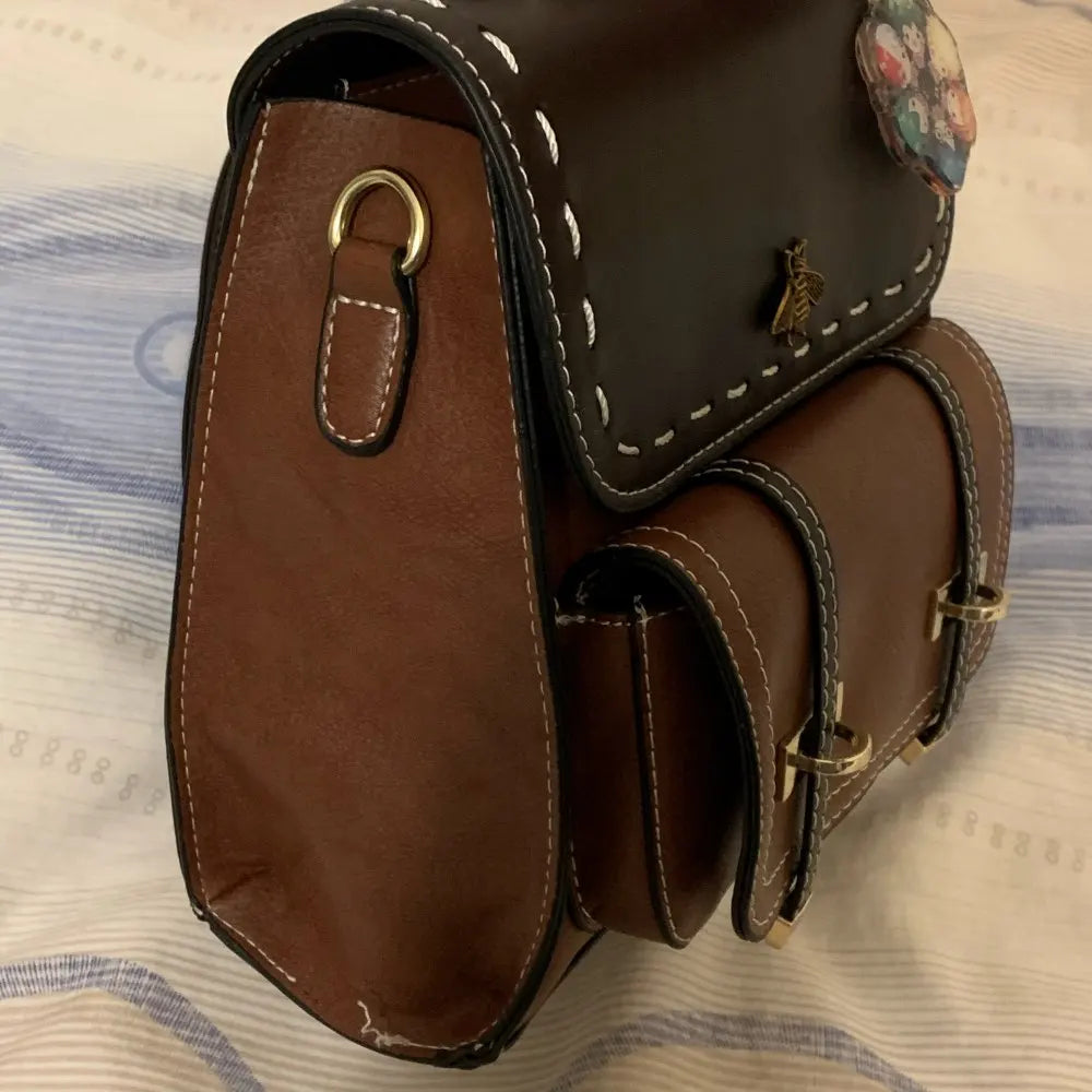 Women PU Leather Mini Backpack College Shoulder Bag Mochila Waterproof School Ba