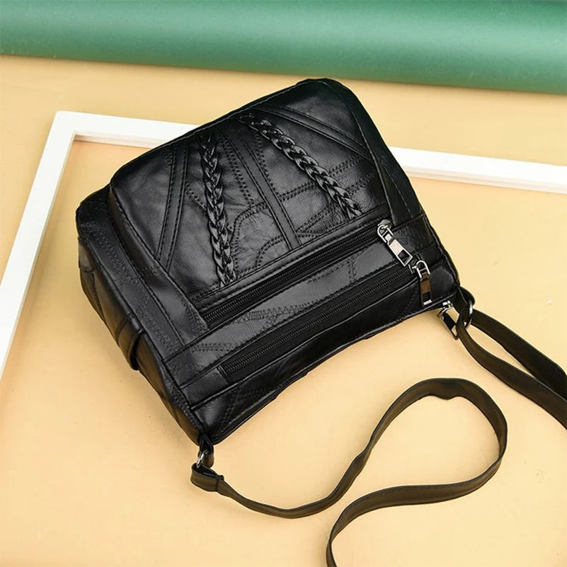 Women PU Leather Shoulder Bag Ladies Messenger Crossbody Bags Handbag