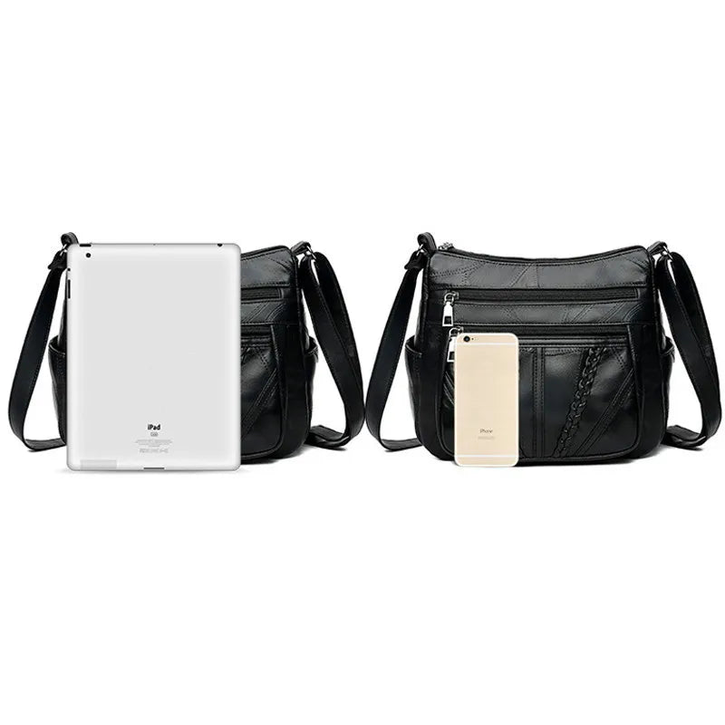 Women PU Leather Shoulder Bag Ladies Messenger Crossbody Bags Handbag