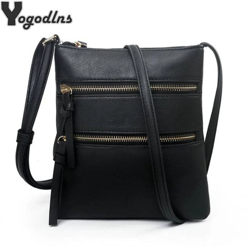 Women PU Leather Shoulder Bag Strap Crossbody Bag Casual Small Handbag Pocket