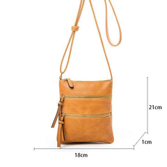 Women PU Leather Shoulder Bag Strap Crossbody Bag Casual Small Handbag Pocket
