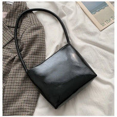 Women PU Leather Shoulder Bags Large Capacity Bucket Bag Vintage Handbags