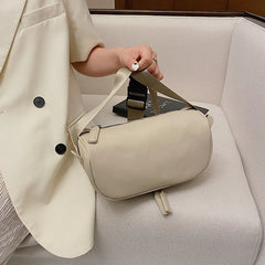 Women PU Leather Shoulder Handbags Casual Female Wide Straps Travel Money Purses