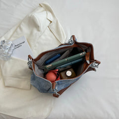 Women PU Leather Tote Bag Large Capacity Shoulder Bags Purses Bolsas