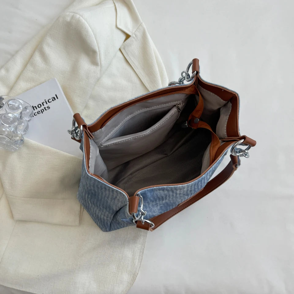 Women PU Leather Tote Bag Large Capacity Shoulder Bags Purses Bolsas