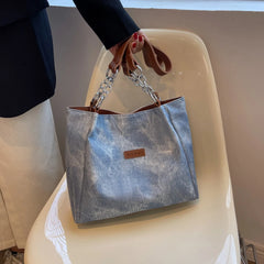 Women PU Leather Tote Bag Large Capacity Shoulder Bags Purses Bolsas