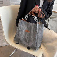 Women PU Leather Tote Bag Large Capacity Shoulder Bags Purses Bolsas