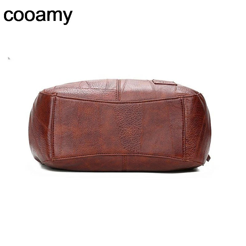 Women PU Leather Vintage Handbags Large Tote