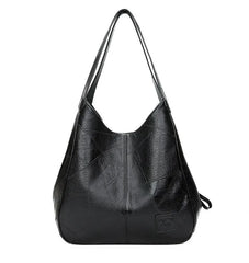 Women PU Leather Vintage Handbags Large Tote