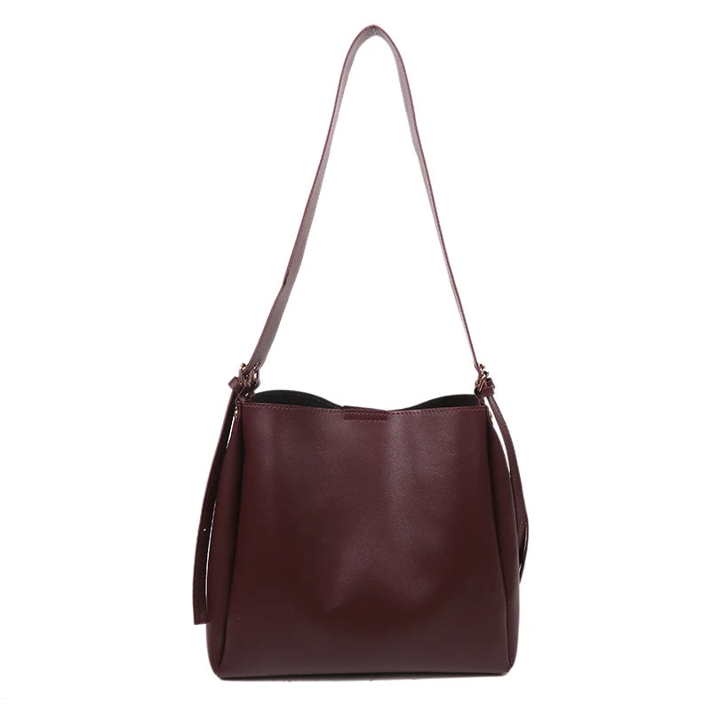 Retro Crossbody Bag Set Women PU Shoulder Bags With Wallet