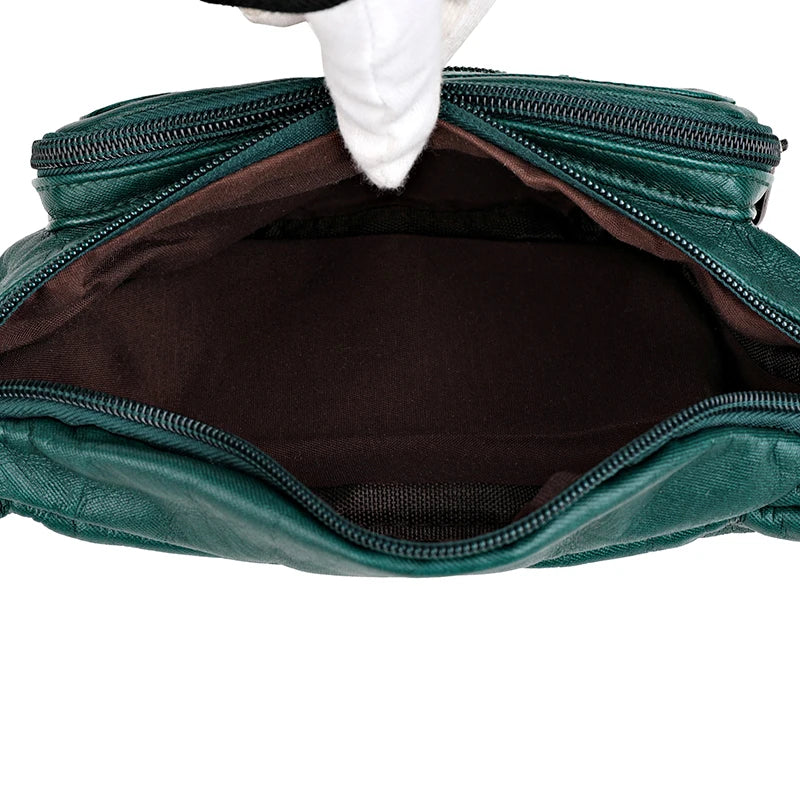 Women PU Waist Bags Fanny Pack Belt Waist Packs Laser Chest Phone Pouch