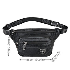 Women PU Waist Bags Fanny Pack Belt Waist Packs Laser Chest Phone Pouch