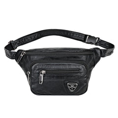 Women PU Waist Bags Fanny Pack Belt Waist Packs Laser Chest Phone Pouch