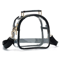 Clear PVC Crossbody Bag Transparent Shoulder Handbag