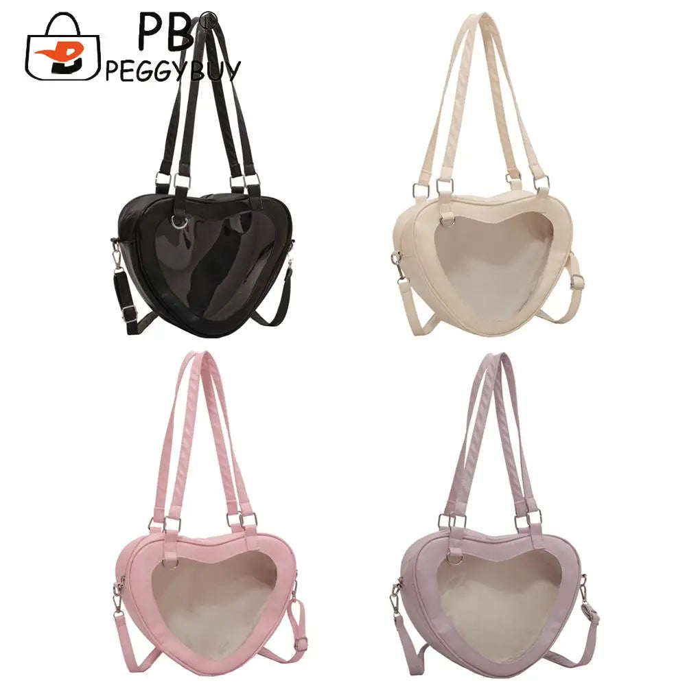 Women PVC Shoulder Bags Transparent Purse Handle Crossbody Handbag
