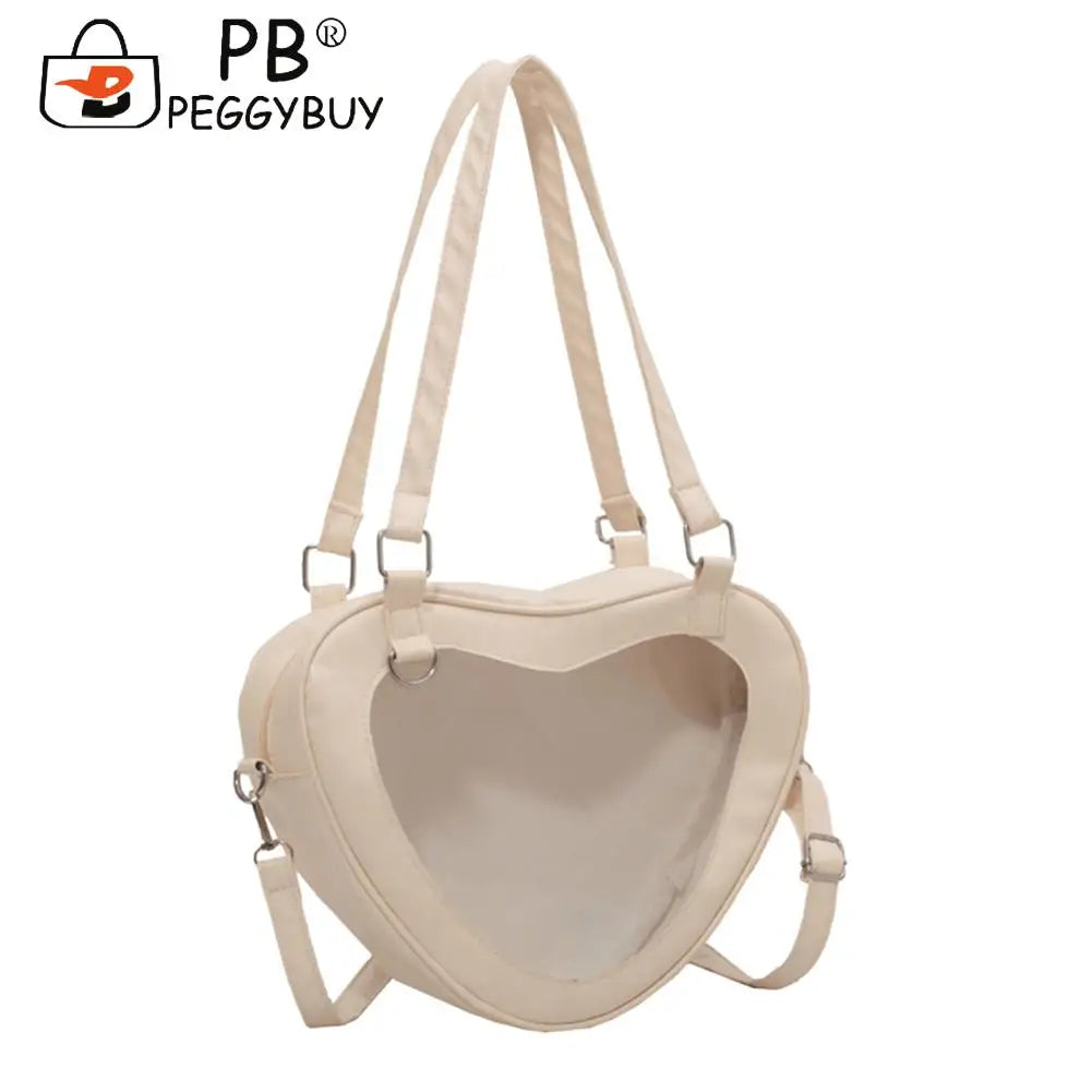Women PVC Shoulder Bags Transparent Purse Handle Crossbody Handbag