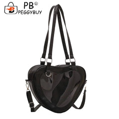 Women PVC Shoulder Bags Transparent Purse Handle Crossbody Handbag