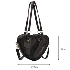Women PVC Shoulder Bags Transparent Purse Handle Crossbody Handbag