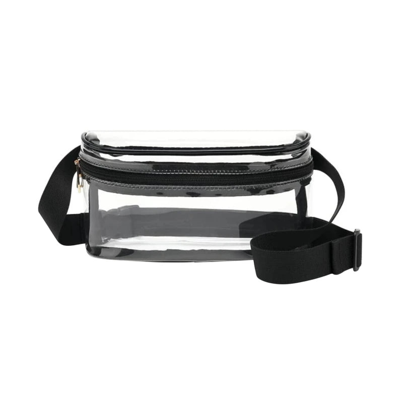Women PVC Transparent Waist Bags Crossbody Chest Bags Casual Sports