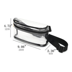 Women PVC Transparent Waist Bags Crossbody Chest Bags Casual Sports