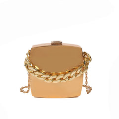 Women PVC Wedding Clutch Bag Evening Purse Acrylic Party Shoulder Bag
