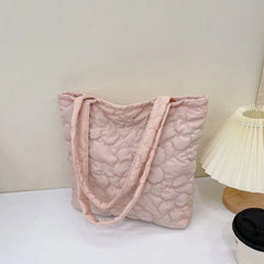 Women Padded Handbags Rhombus Shoulder Bags Quilted Purses Large Capacity Tote