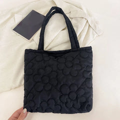 Women Padded Handbags Rhombus Shoulder Bags Quilted Purses Large Capacity Tote