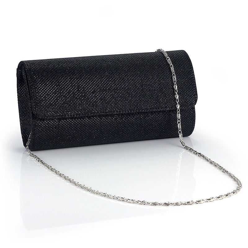 Women Party Evening Handbags Flash Net Glossy Clutch Bag Girl Shoulder Pouch