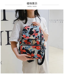 Women Pastoral Style Backpack School Bags for Teenager Girls Nylon Bagpack