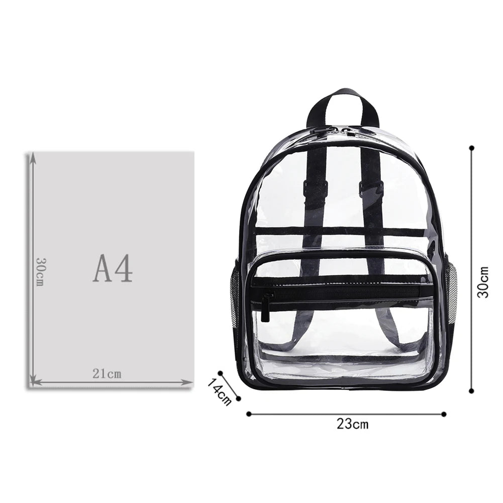 Women Patchwork PVC Backpack Casual Handbag Knapsack