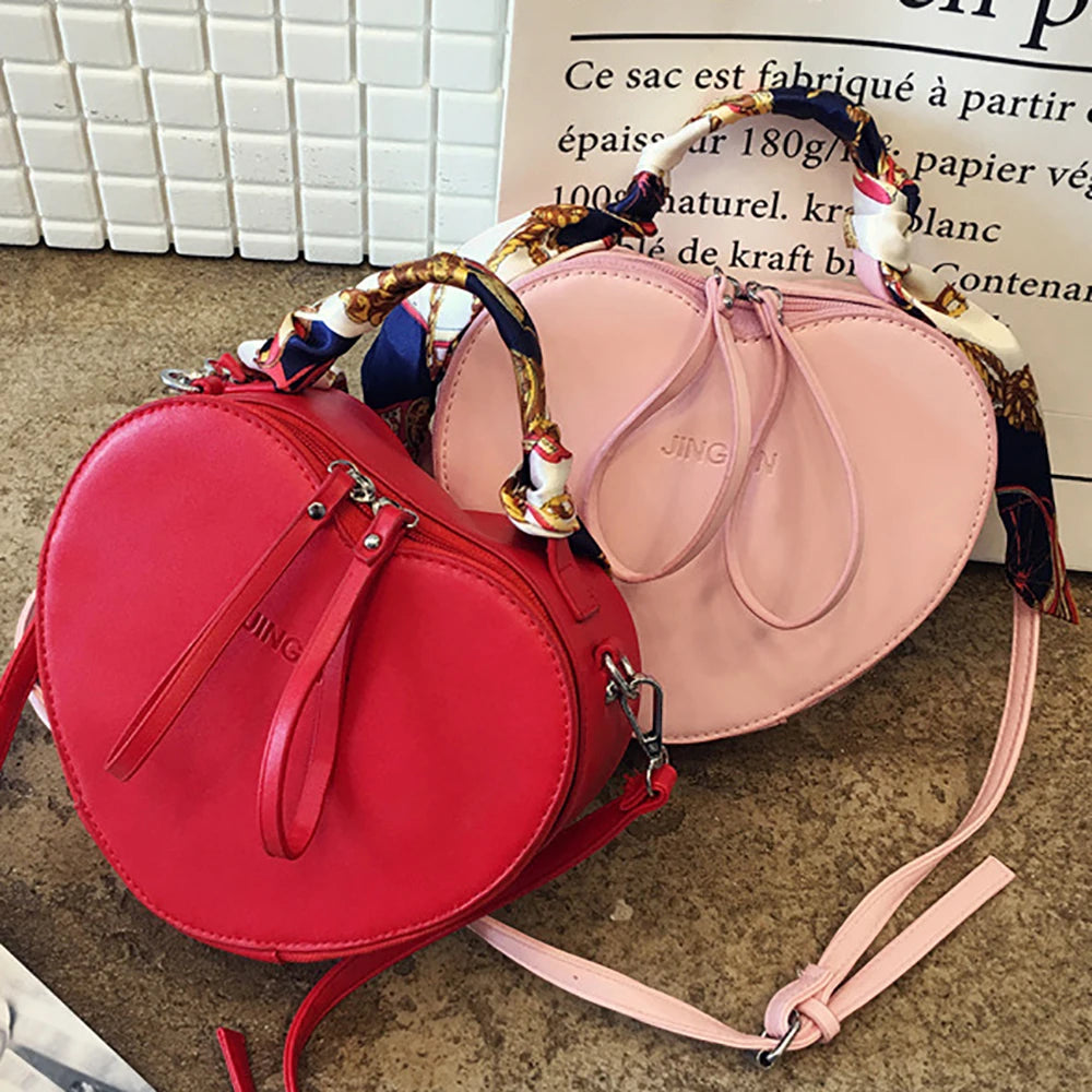 Silk Scarf Shoulder Bag for Women Crossbody Purse