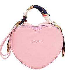 Silk Scarf Shoulder Bag for Women Crossbody Purse