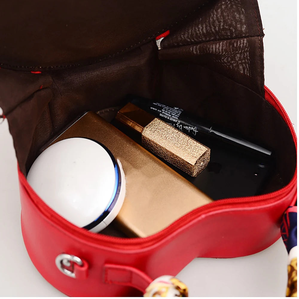 Silk Scarf Shoulder Bag for Women Crossbody Purse