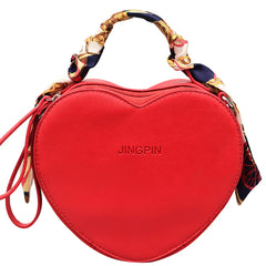 Silk Scarf Shoulder Bag for Women Crossbody Purse