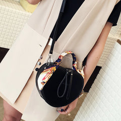 Silk Scarf Shoulder Bag for Women Crossbody Purse