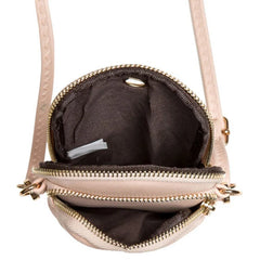 Women Phone Crossbody Bag Rhomboids PU Leather Wallet Purse