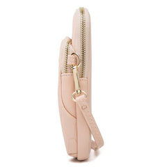 Women Phone Crossbody Bag Rhomboids PU Leather Wallet Purse