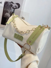 Women Large Capacity Shoulder Bag All-Match Texture PU Leather Crossbody Bag