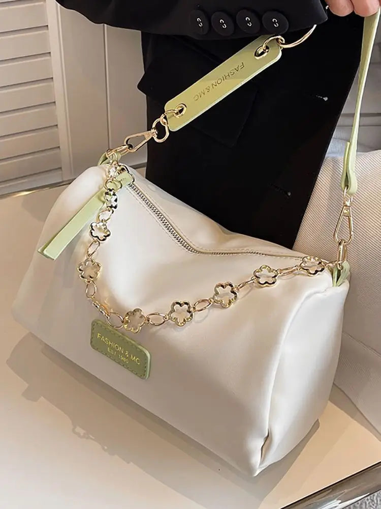 Women Large Capacity Shoulder Bag All-Match Texture PU Leather Crossbody Bag