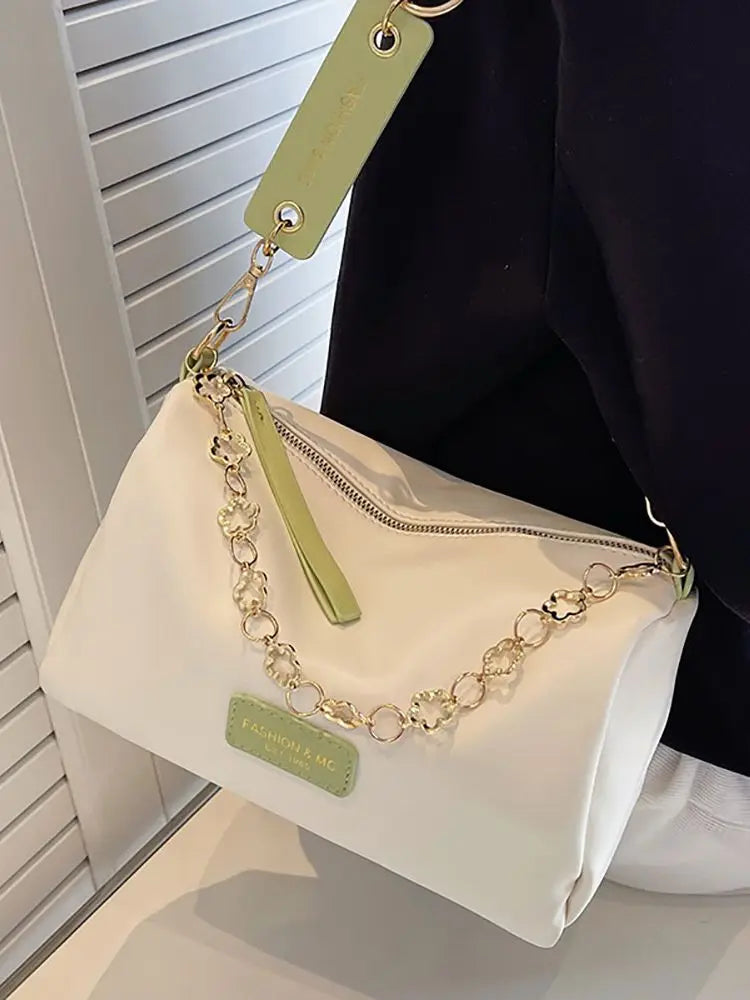 Women Large Capacity Shoulder Bag All-Match Texture PU Leather Crossbody Bag